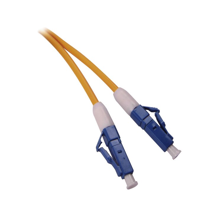 Jumper de Fibra Óptica Simplex, Monomodo, con Conectores LC/UPC-LC/UPC, de 20 Metros