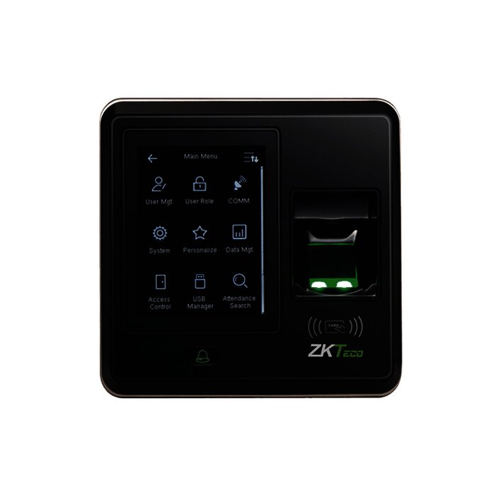 Terminal Biométrica con Pantalla de 2.8" / Hasta 1,500 Huellas / IP