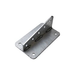 Ancla Aleta de 5 Orificios con 4 Puntos de Fijación. Uso en Fijación de mástiles. Galvanizado por Inmersión en Caliente.