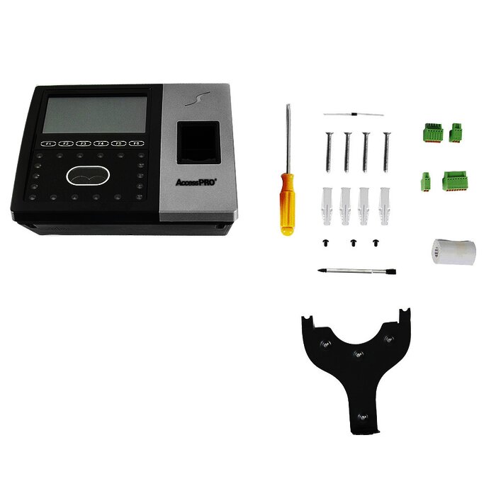 Terminal de reconocimiento Facial con lector de Huellas y Tarjetas / Soporta 1,200 rostros / Control de Acceso / Asistencia