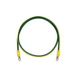 Jumper para Puesta a Tierra con Cable 8 AWG con Conectores de Ojo de 50 cm.