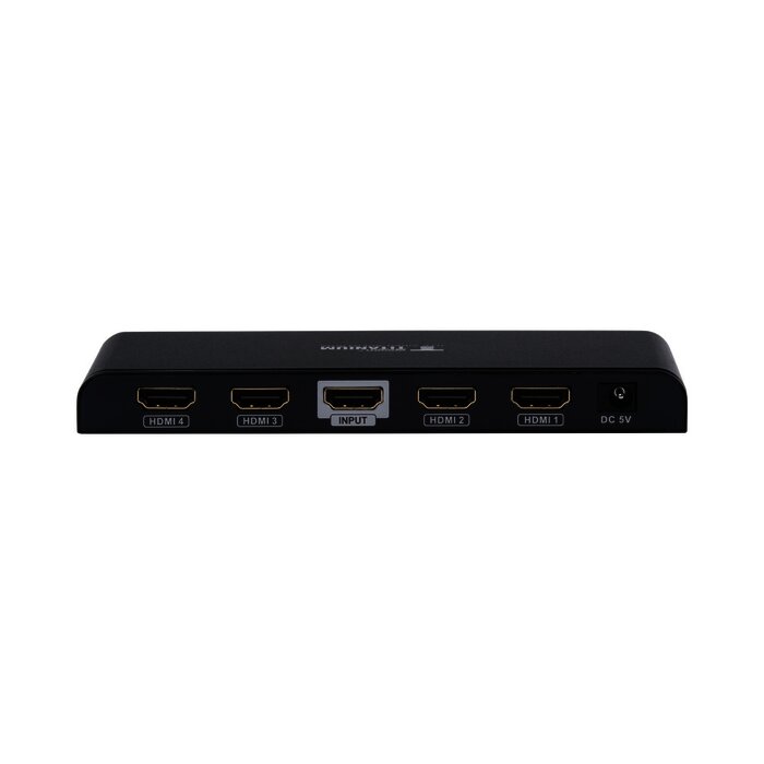 Divisor HDMI de 1 entrada a 4 salidas 4Kx2K @ 30 Hz soporta 3D, Soporta 30 metros en la entrada, 25 metros en las salidas.