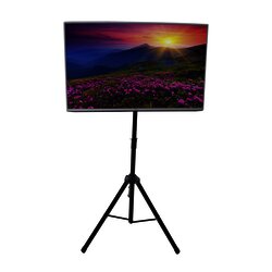 Trípode portátil soporte de piso TV compatible con montaje VESA para pantallas de 32"-65"