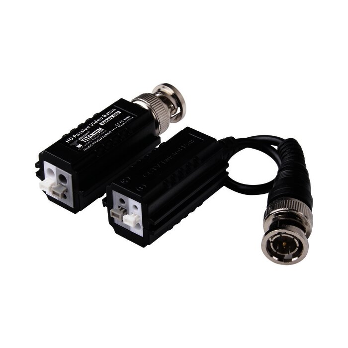 Kit de Transceptores (Baluns) TurboHD Hasta 4K / 5 MP / HD-TVI/HD-CVI/AHD/CVBS / Conector 100% COBRE / Con Cable RF Blindado