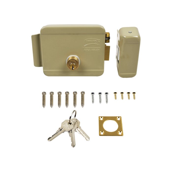 Cerradura Eléctrica / Incluye Llave / Derecha / Exterior