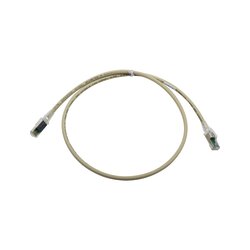 Patch Cord Z-MAX Cat6A S/FTP, CM/LS0H, 3ft, Color Gris, Versión Bulk (Sin Empaque Individual)