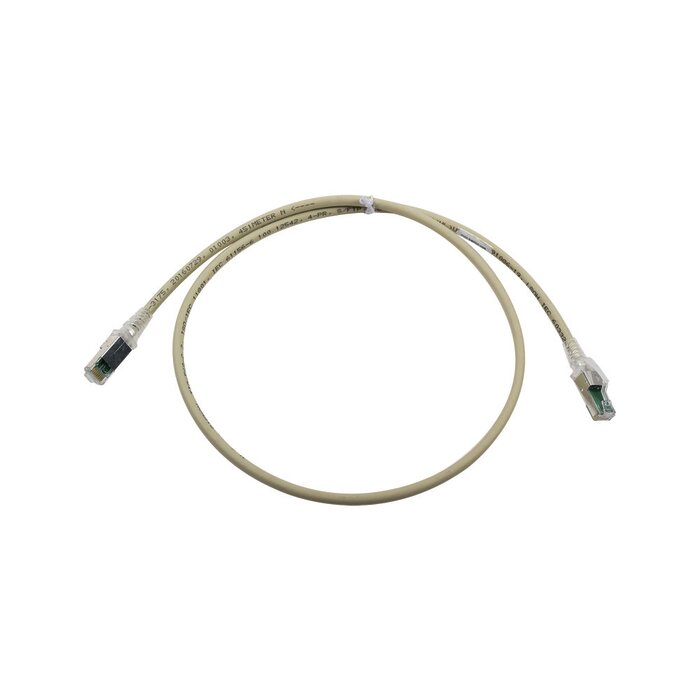 Patch Cord Z-MAX Cat6A S/FTP, CM/LS0H, 3ft, Color Gris, Versión Bulk (Sin Empaque Individual)