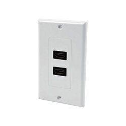 Placa de pared de 2 puertos HDMI hembra a hembra