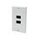 Placa de pared de 2 puertos HDMI hembra a hembra