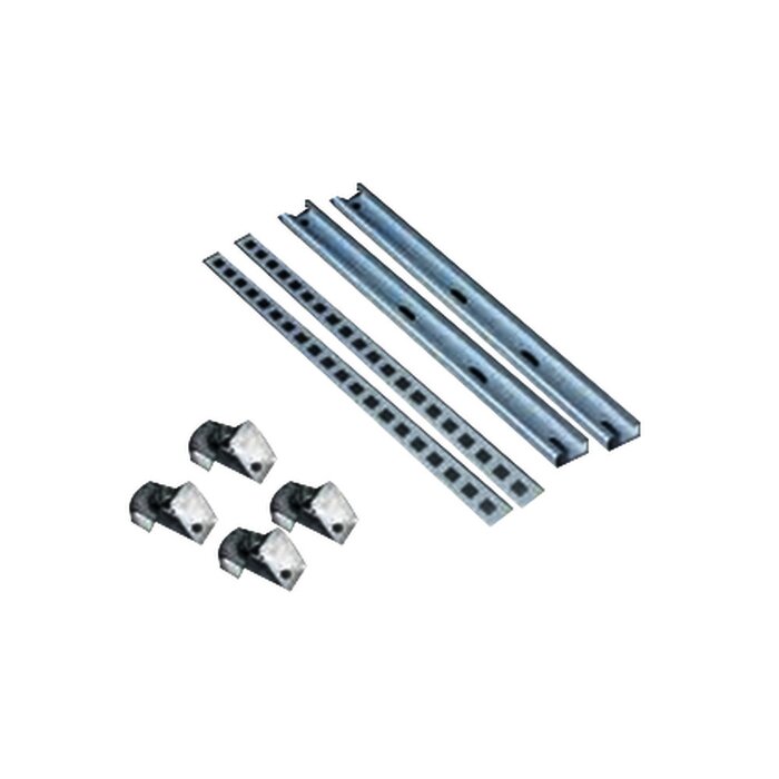 Juego de 2 Herrajes Metálicos para Fijación de Gabinetes Línea PST en Poste Cuadrado o Redondo. Incluye Tornillería de Instalación.