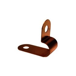 Abrazadera de Cobre para Fijar Cable a la Pared.