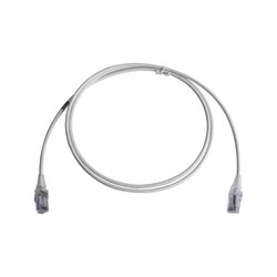 Patch Cord MC6 Modular Cat6 UTP, CM/LS0H, 5ft, Color Blanco, Diámetro Reducido (28AWG)