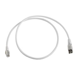 Patch Cord TERA Cat6A 1/10G Ethernet, de 4 pares y conector modular, LS0H, Color Marfil, 1m