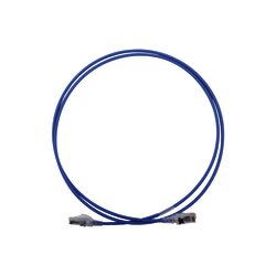 Patch Cord MC6 Modular Cat6 UTP, CM/LS0H, 5ft, Color Azul, Diámetro Reducido (28AWG)