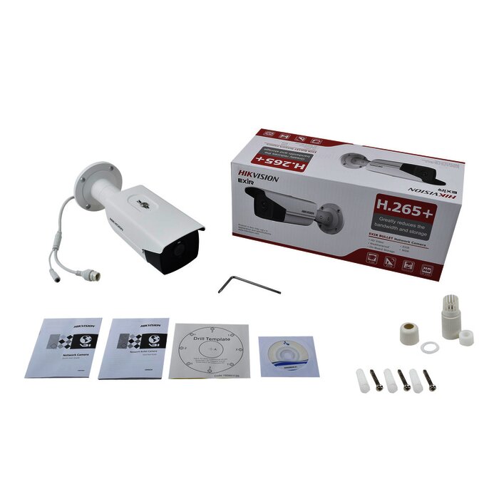 Bala IP 4 Megapixel / Lente 4 mm / 50 mts IR EXIR / Uso en Exterior IP67 / WDR / PoE