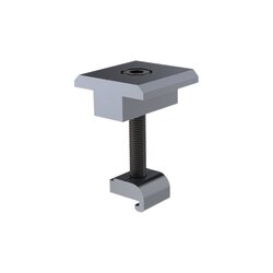 Sujetador Intermedio 35 mm para montaje de paneles solares en riel7