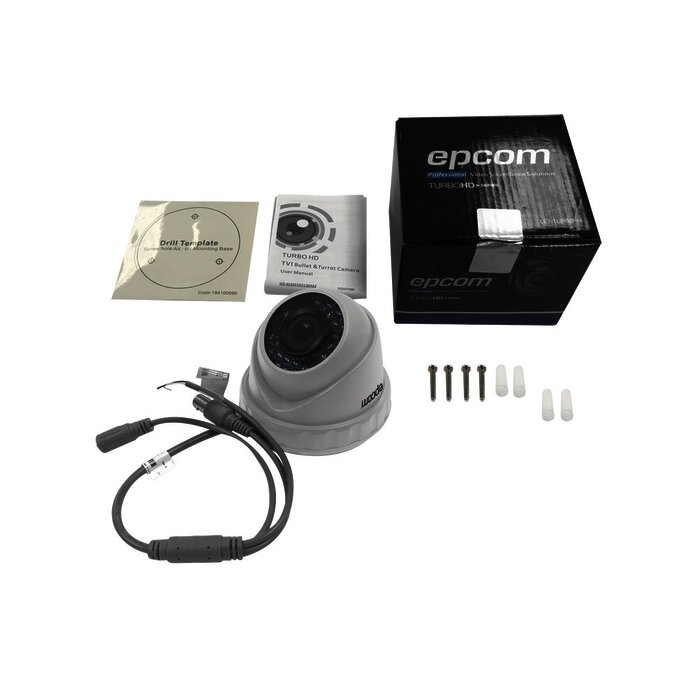 Eyeball TURBOHD 720p / METALICA / Híbrida / Gran Angular 92° / Lente 2.8 mm / IR Inteligente 20 mts / Exterior IP66