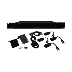 200 metros en 4K, 300 metros en 5 MP, VIDEO+PODER / 4 Canales / TODO INCLUIDO PARA RACK / Para transmisión de alimentación ( de 36 Vcd a 12 Vcd) y video (HD-TVI) / 4K / SIN RUIDO / INSTALACIÓN LIMPIA