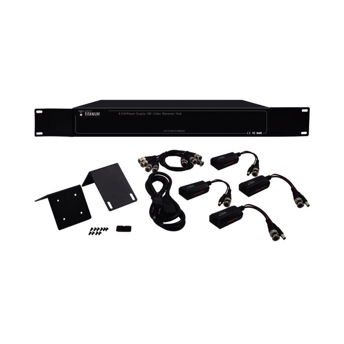 200 metros en 4K, 300 metros en 5 MP, VIDEO+PODER / 4 Canales / TODO INCLUIDO PARA RACK / Para transmisión de alimentación ( de 36 Vcd a 12 Vcd) y video (HD-TVI) / 4K / SIN RUIDO / INSTALACIÓN LIMPIA