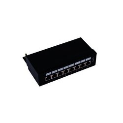Patch panel Blindado (STP) de 8 puertos Cat6, 10in