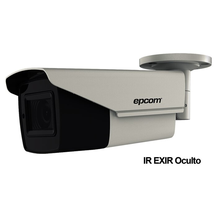 Bullet TURBOHD 4K (8Megapixeles) / Lente Mot. 2.7 a 13.5 mm / Potente IR EXIR de 80 mts / Exterior IP67 / 12 VCD - 24 VCA / dWDR