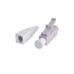 Conector de Fibra Óptica LC Simplex, Para Instalación en Campo, Multimodo, Fibra recubierta, Color Beige