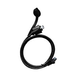 Cable de Parcheo Industrial Cat6 Blindado (FTP) con protección contra agua (IP67) en un extremo, 1 metro