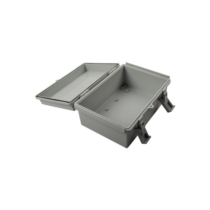 Gabinete Plástico para Exterior (IP65) de 150 x 220 x 105 mm Cierre por Broche.