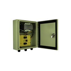 Fuente de poder profesional para Domos PTZ de 24 Vca@ 7A, para exterior; voltaje de entrada de 127 Vca.