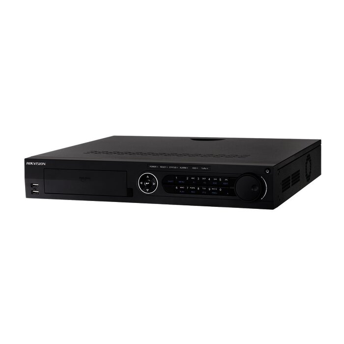 DVR 8 Megapixel / 32 Canales TURBOHD + 16 Canales IP / 4 Bahias de Disco Duro / 4 Canales de Audio / Videoanalisis / 16 Entradas de Alarma / Arreglo RAID