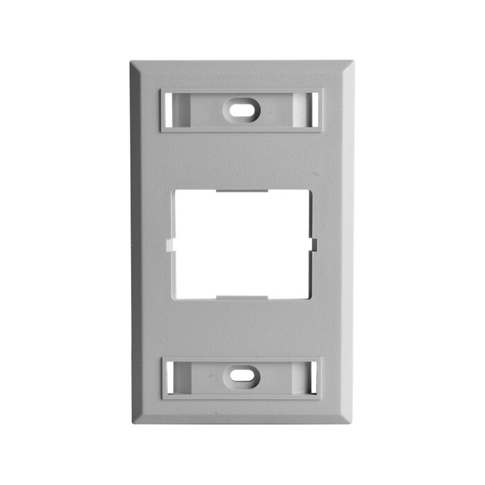 Placa de Pared CT, Para un Acoplador, Color Blanco