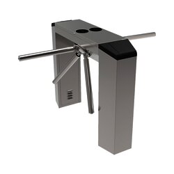 Torniquete Industrial en Acero Inoxidable,Motorizado, Bidireccional, Espacio para Lectora de Proximidad, Interiores