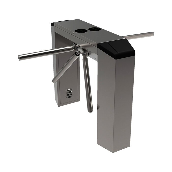 Torniquete Industrial en Acero Inoxidable,Motorizado, Bidireccional, Espacio para Lectora de Proximidad, Interiores