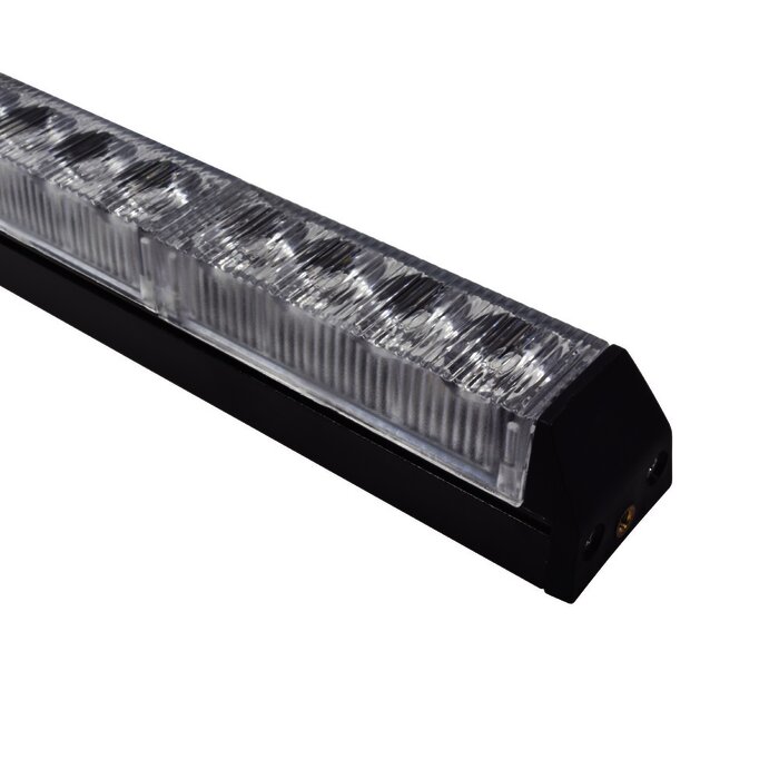 Barra de luz de advertencia de 8 módulos rojo / azul