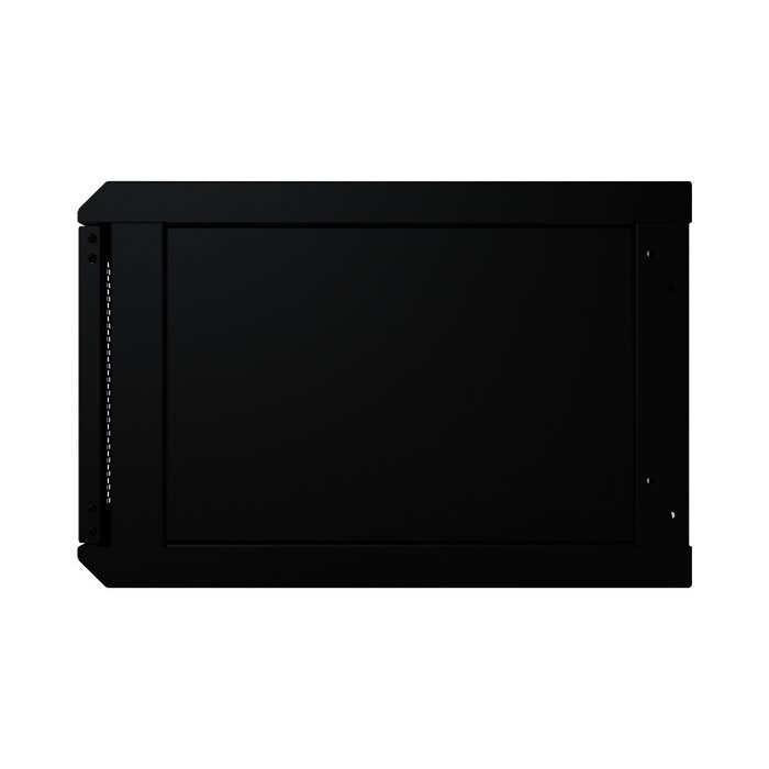 Gabinete con Puerta Ventilada para Montaje en Pared Cuerpo Fijo con Rack 19" de 6 Unidades.