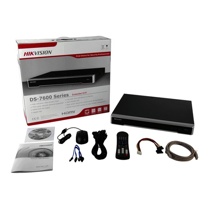 NVR 12 Megapixel (4K) / 8 canales IP / 8 Puertos PoE+ / 2 Bahías de Disco Duro / Switch PoE 300 mts / HDMI en 4K / Soporta POS