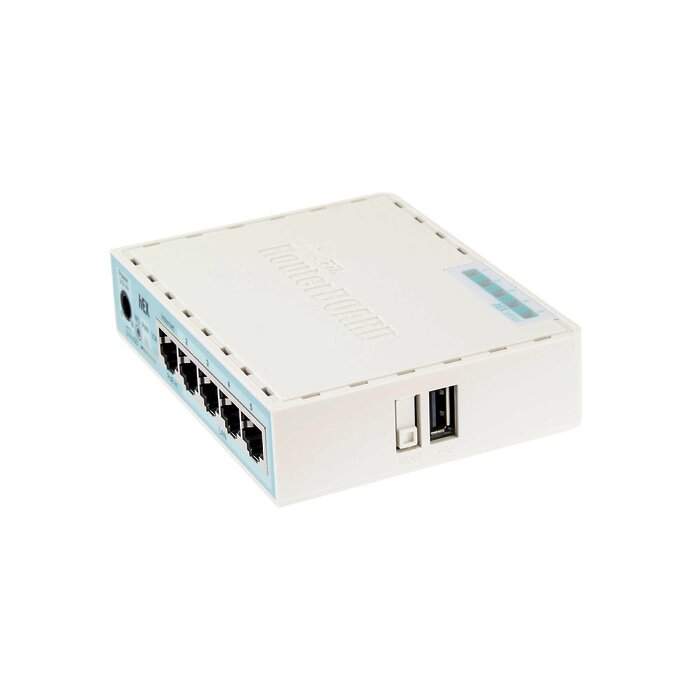 (hEX) RouterBoard, 5 Puertos Gigabit Ethernet, 1 Puerto USB y versión 3